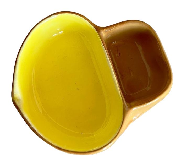 Yellow Ceramic Olive Dish
